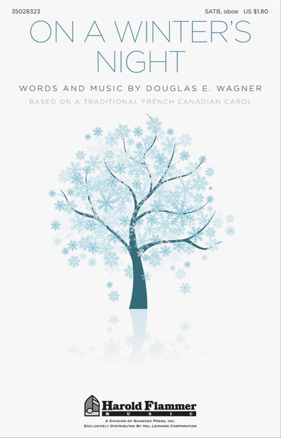 On a Winter's Night 4-Part scores gallery preview page 1
