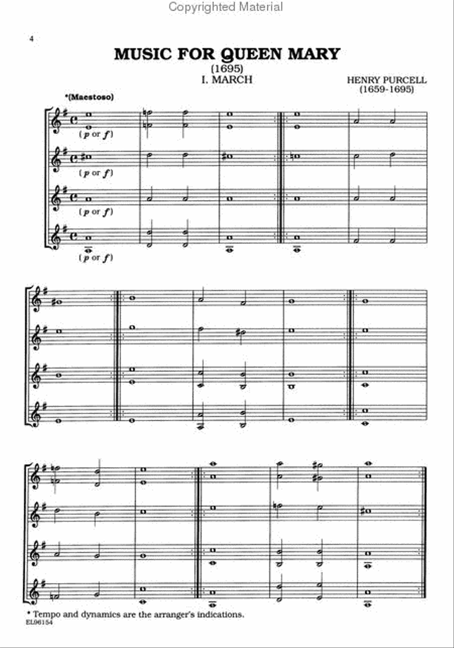 Classical Quartets For All (Alto Saxophone/Alto Clarinet) Small Ensemble scores gallery preview page 3