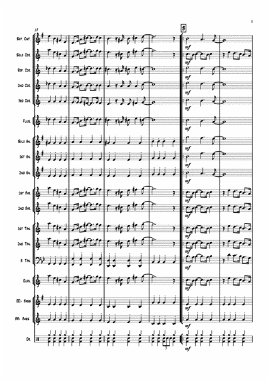 Happy Together Brass Band scores gallery preview page 5