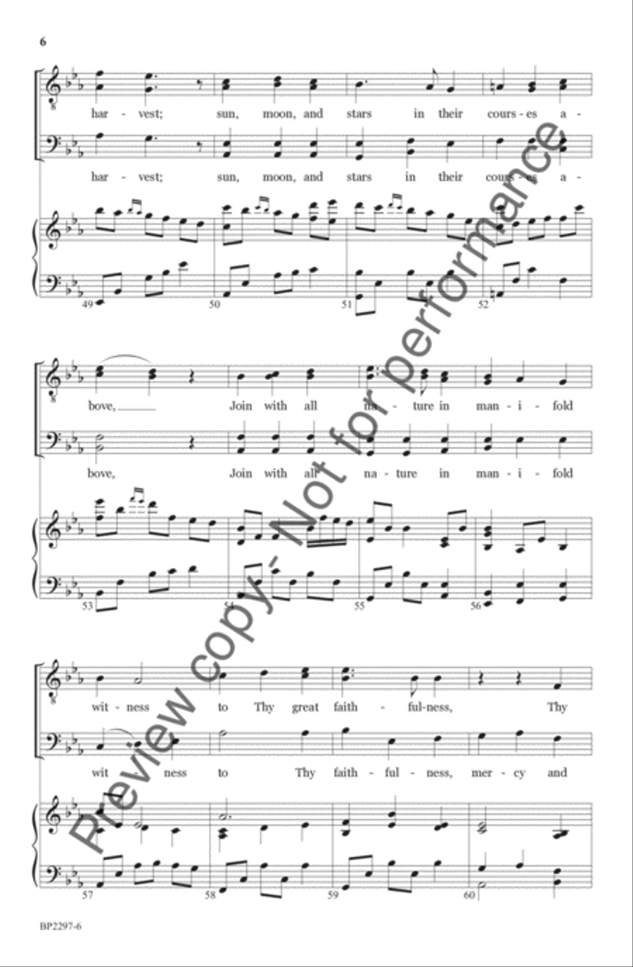 Great Is Thy Faithfulness - Forrest - TTBB TTBB scores gallery preview page 7