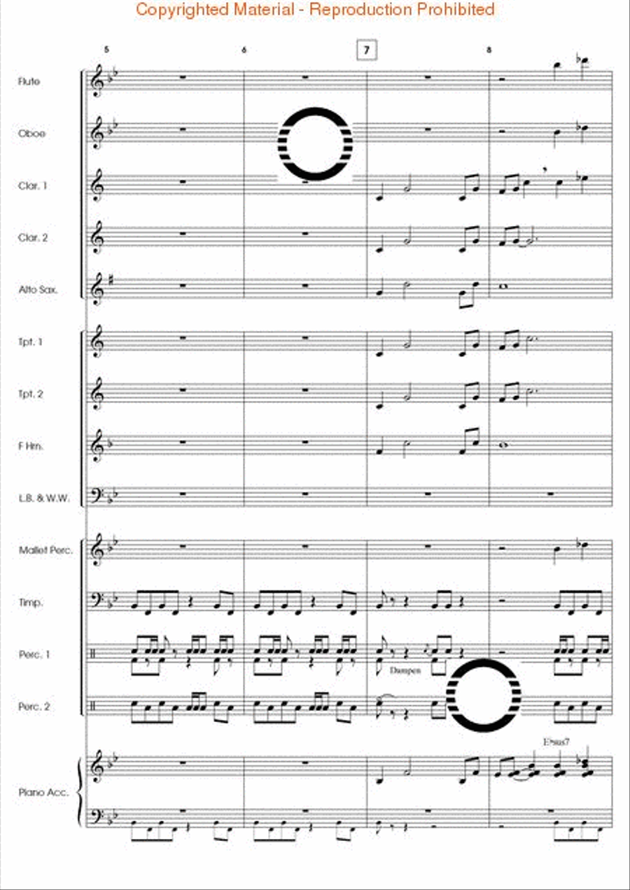 Agon Concert Band scores gallery preview page 3