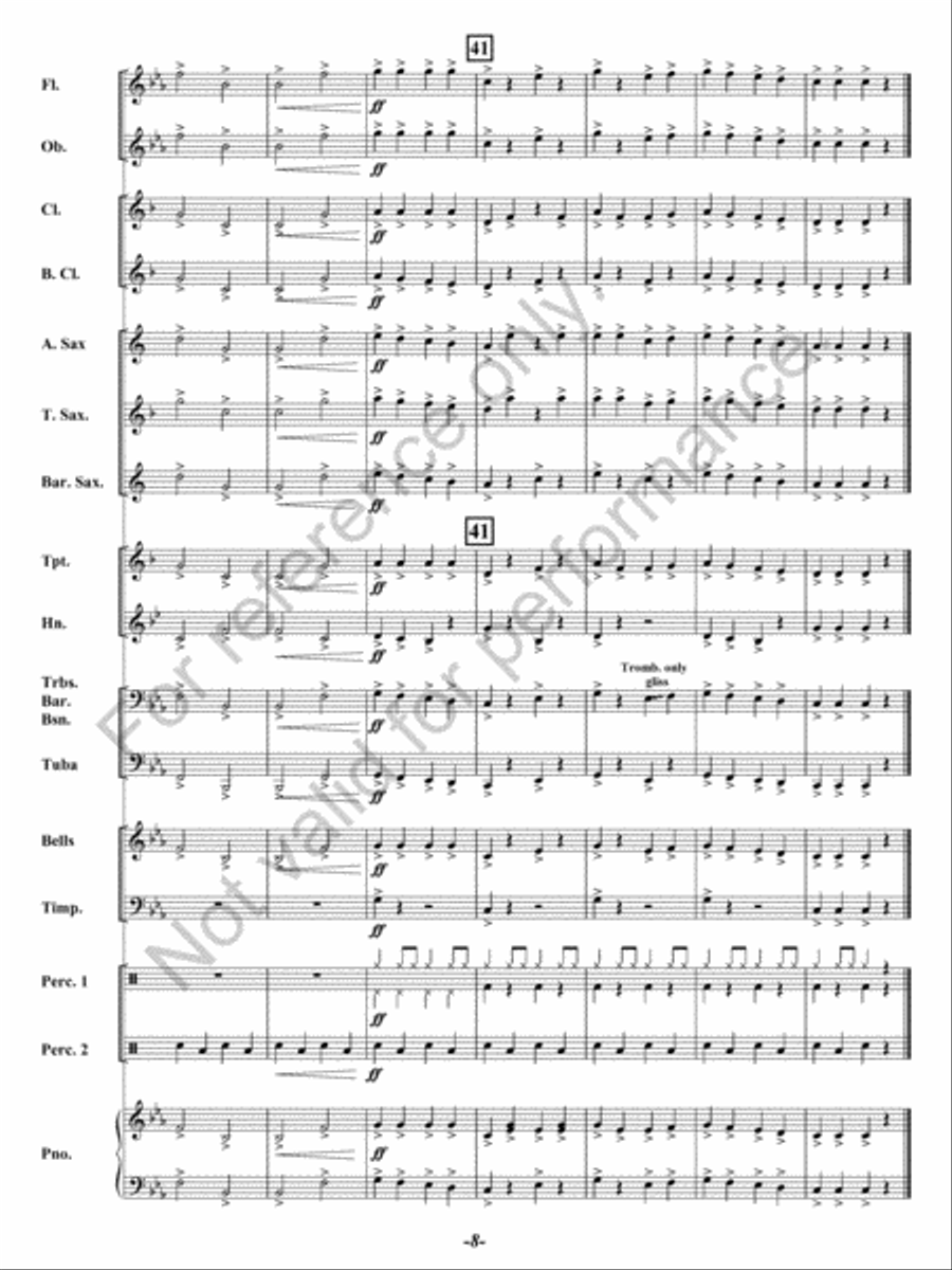 Our First Band Concert Concert Band scores gallery preview page 33