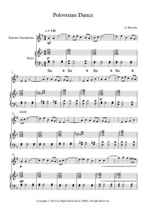 Polovtsian Dance - Alexander Borodin (Soprano Sax + Piano)