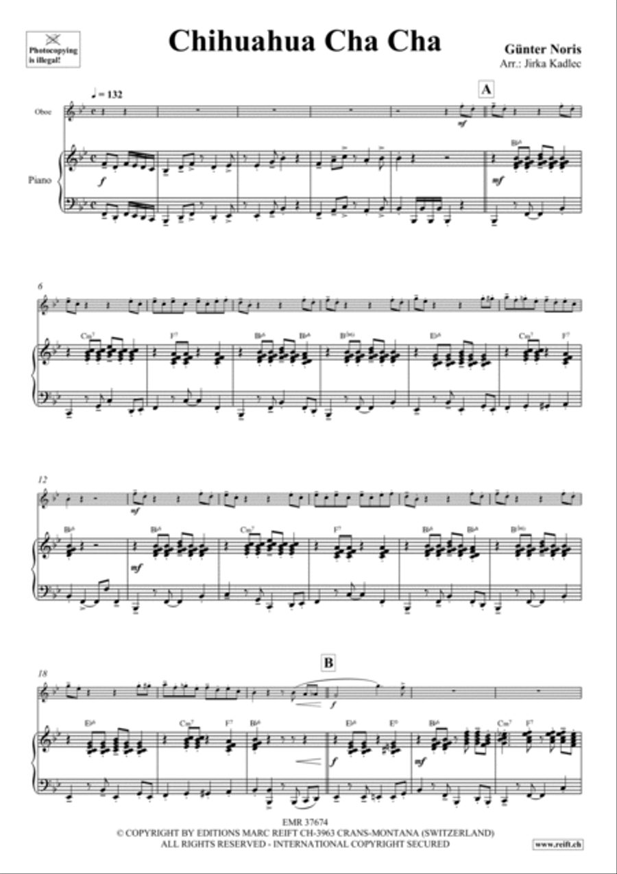 Chihuahua Cha Cha Piano Accompaniment scores gallery preview page 3