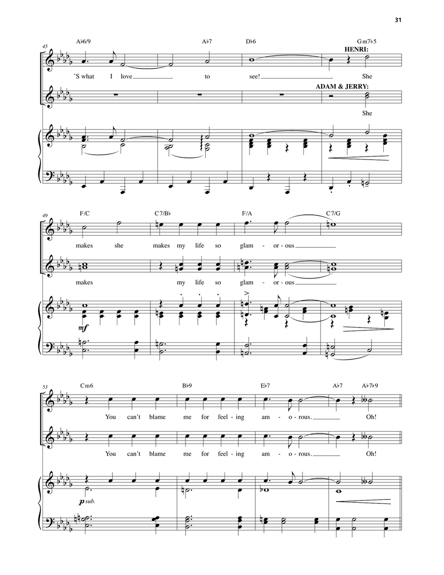 'S Wonderful (from An American In Paris) Voice scores gallery preview page 4