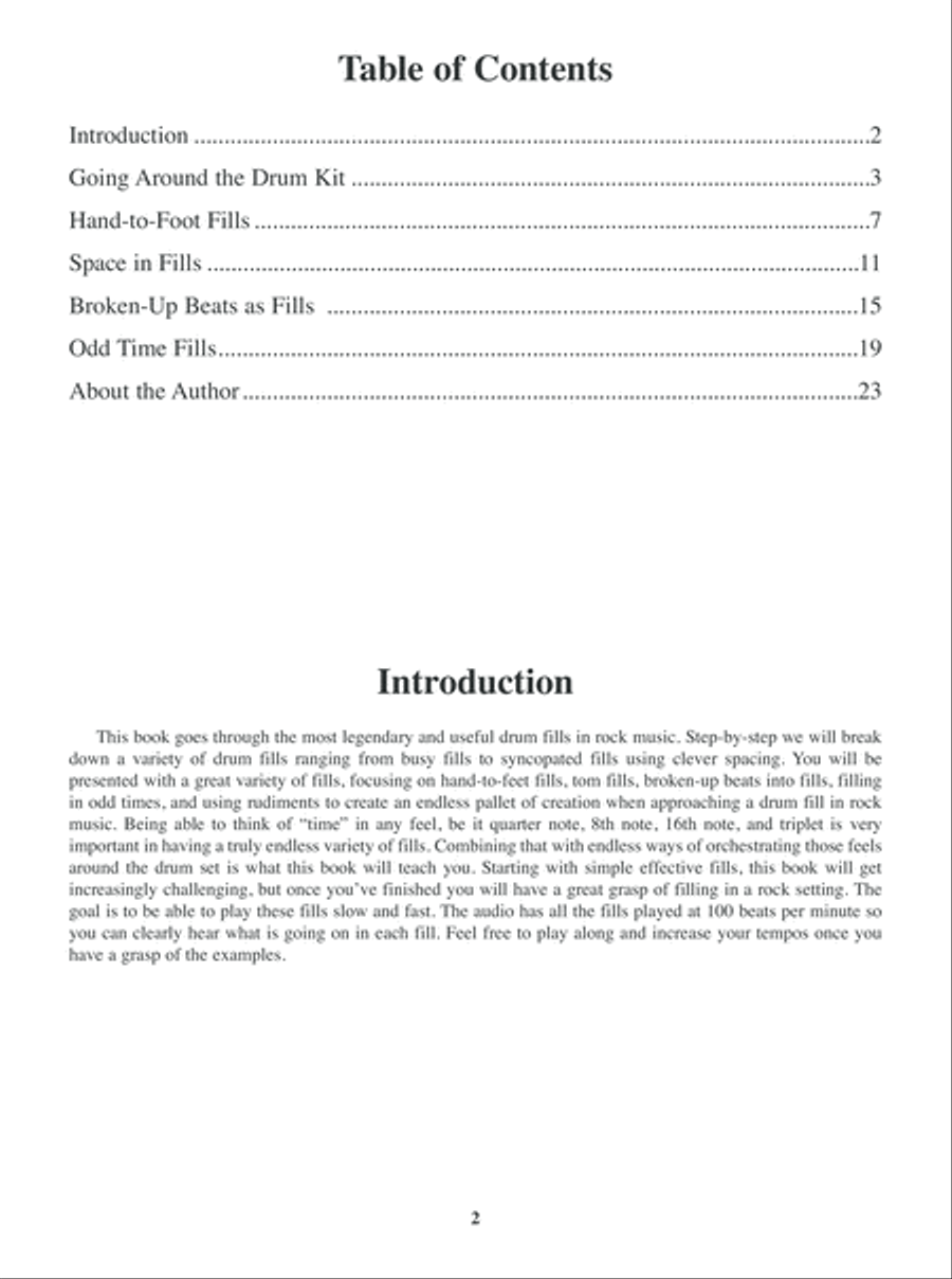 100 Legendary Rock Drum Fills Drum Set scores gallery preview page 3