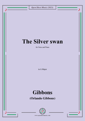 O. Gibbons-The Silver swan,in A Major