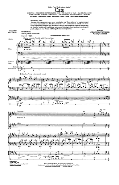 Cats (Medley) (arr. Ed Lojeski)