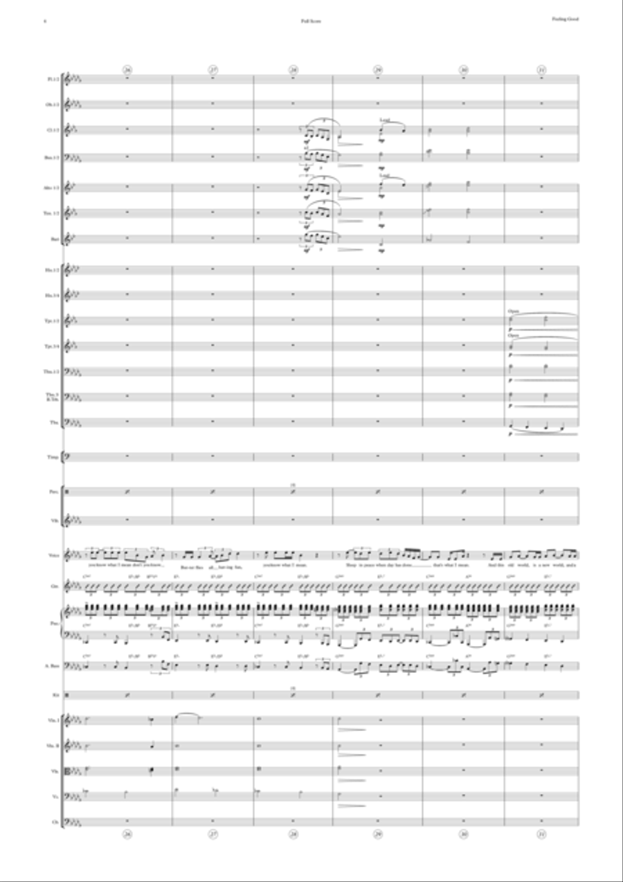 Feeling Good Full Orchestra scores gallery preview page 4