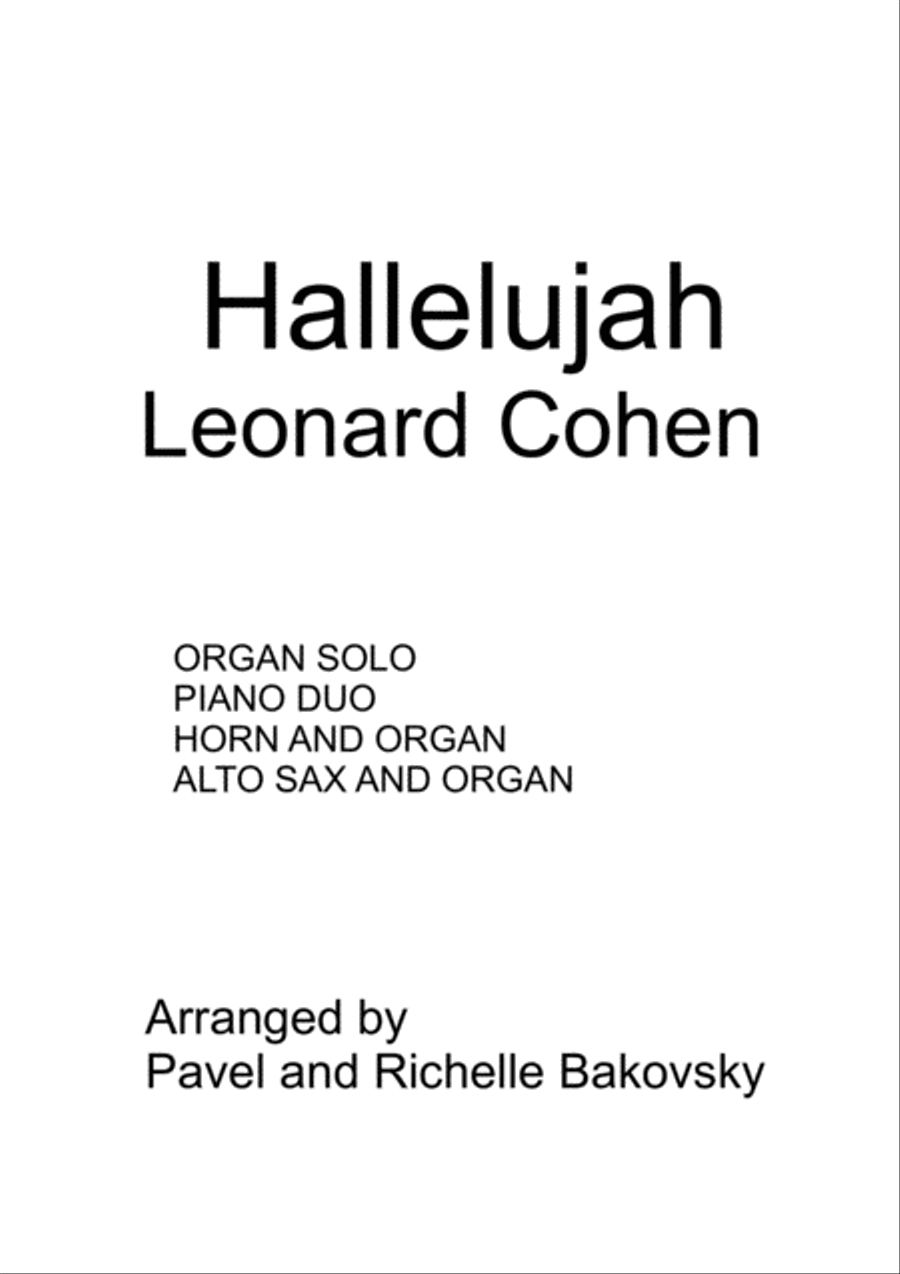 Hallelujah Horn scores gallery preview page 1