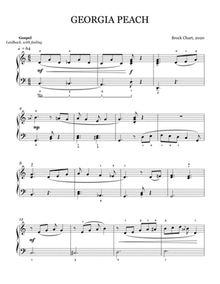Georgia Peach - Early Intermediate Jazz Piano Solo