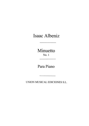 Minueto No.1 From Tercera Suite Ancienne For Piano