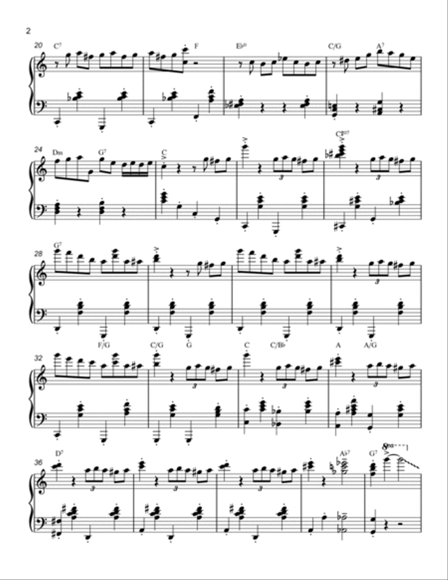 Canadian Capers Piano Solo scores gallery preview page 2