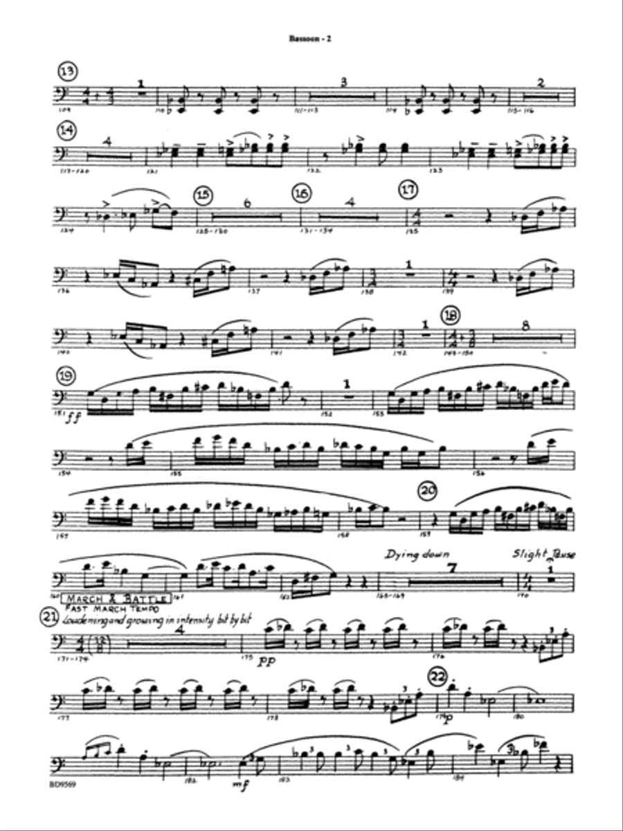 Jericho: Bassoon Jericho: Bassoon Concert Band scores gallery preview page 2