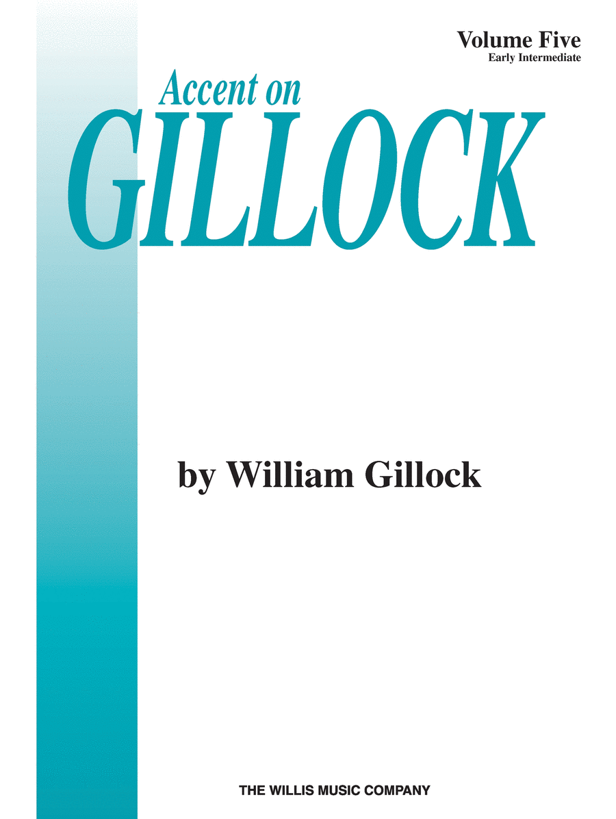 Accent on Gillock Volume 5 Piano Method scores gallery preview page 1