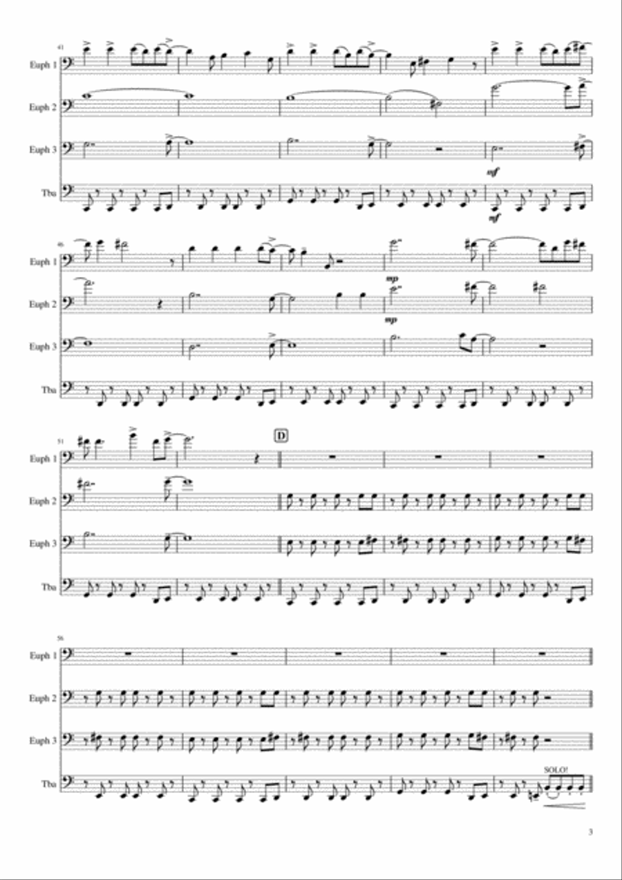 Viva La Vida Small Ensemble scores gallery preview page 3