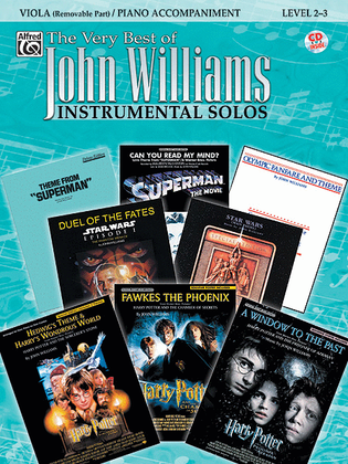 Book cover for The Very Best of John Williams - Viola (Book/CD)