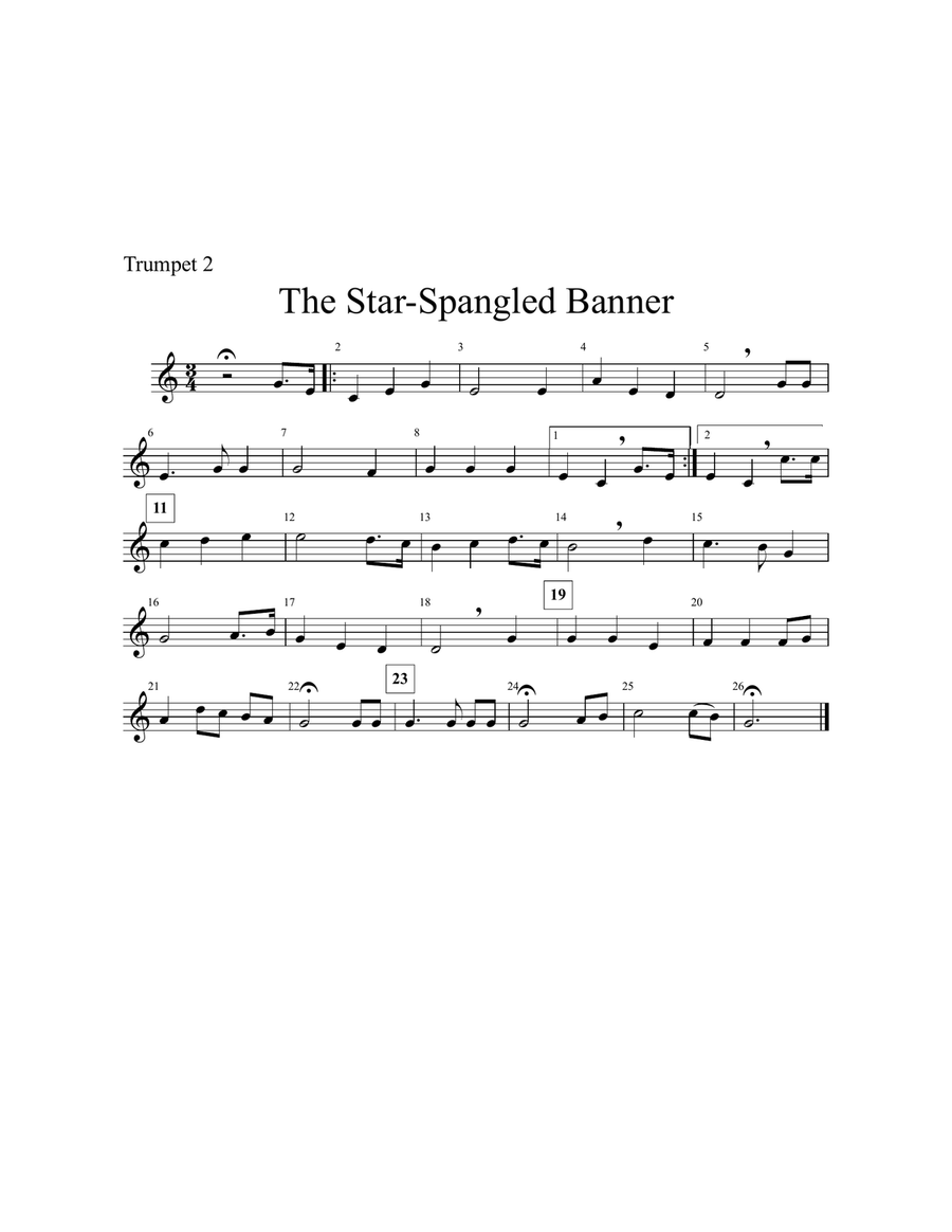 THE STAR-SPANGLED BANNER (USA National Anthem) - for pep band, basketball band, jazz combo, small j Concert Band scores gallery preview page 5