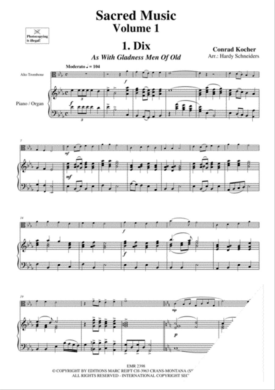 <br>Sheet music extract