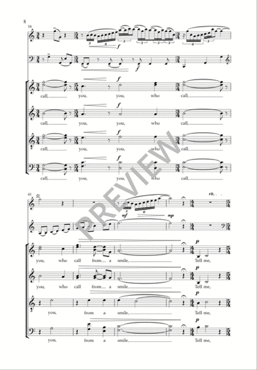 Remembering Remembering 4-Part scores gallery preview page 9