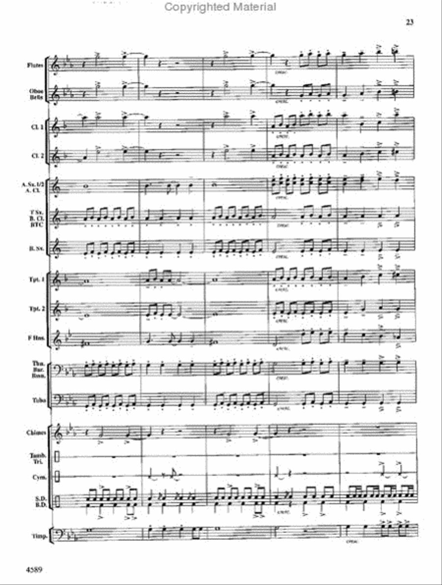 Copper Mountain Legend Concert Band scores gallery preview page 24