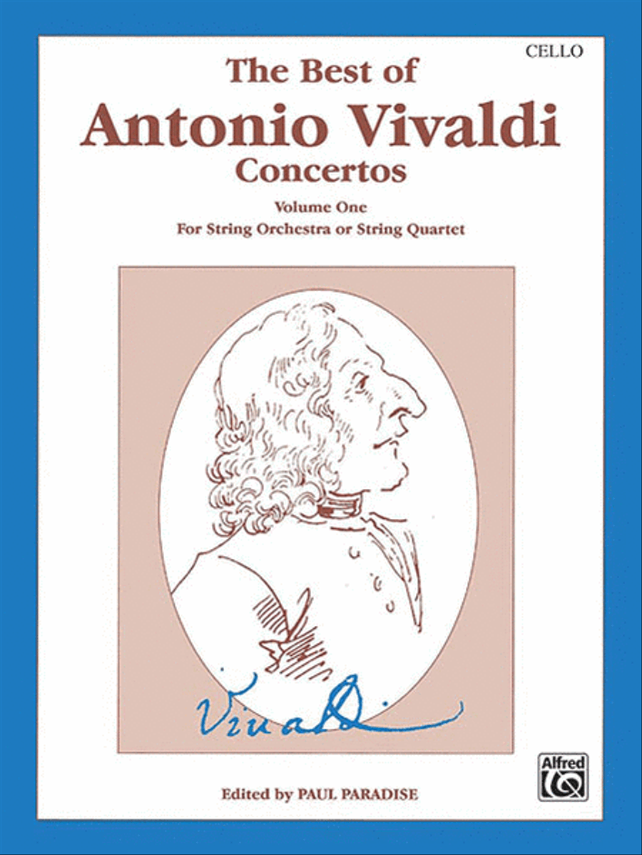 The Best of Antonio Vivaldi Concertos (For String Orchestra or String Quartet), Volume 1 String Orchestra scores gallery preview page 1