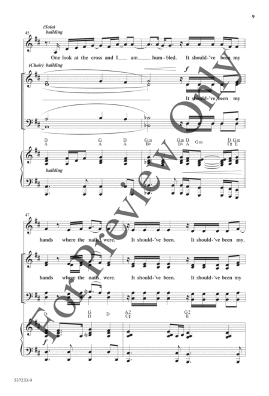 Where the Nails Were - Anthem 4-Part scores gallery preview page 9