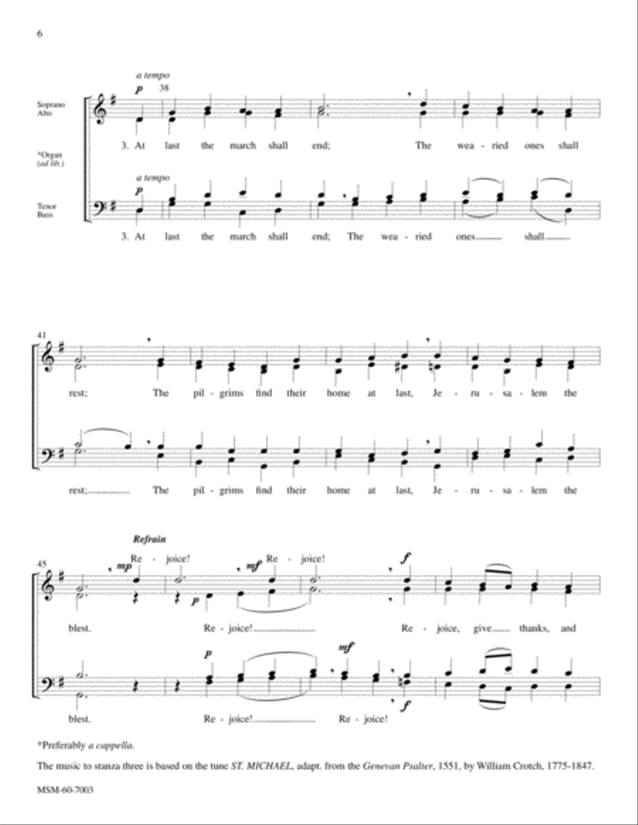 Rejoice, Ye Pure In Heart Choir scores gallery preview page 6