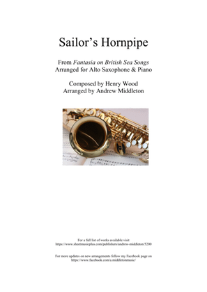 Book cover for Sailor's Hornpipe arranged for Alto Saxophone & Piano
