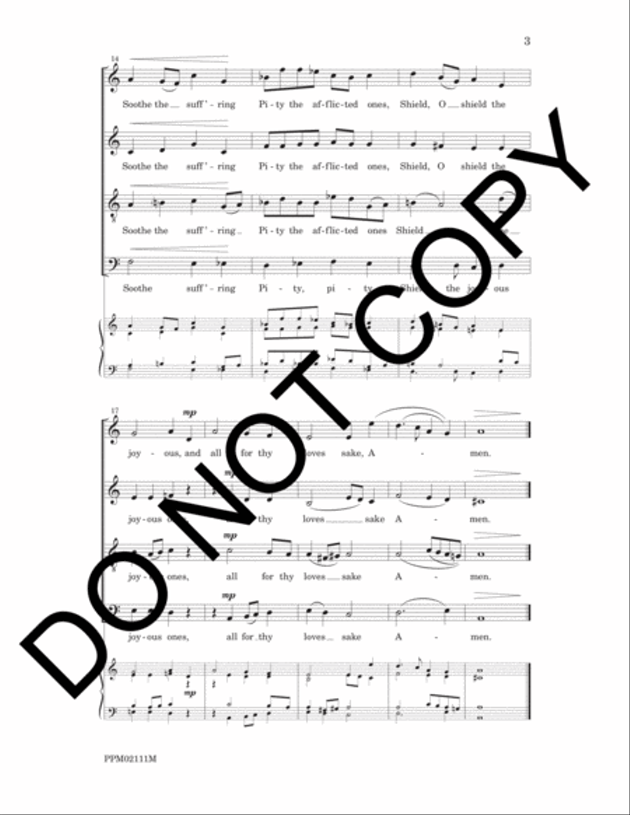 Prayer of St. Augustine 4-Part scores gallery preview page 6