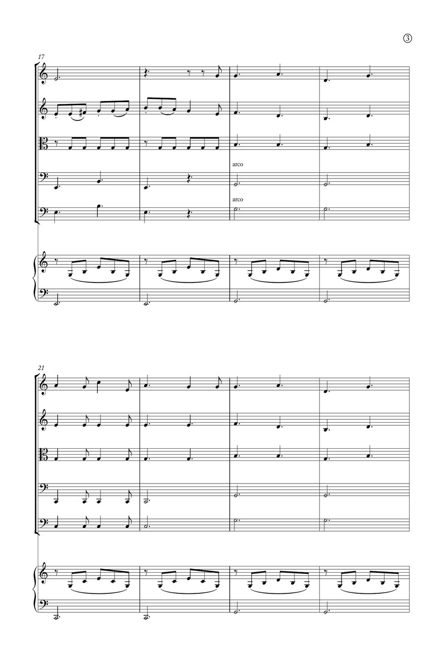 Oh Holy night String Orchestra scores gallery preview page 3