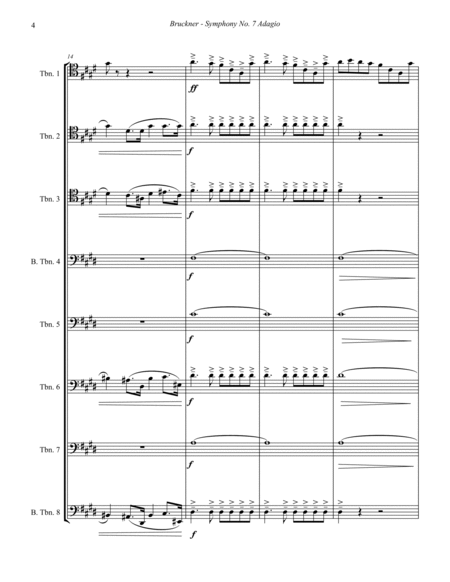 Adagio from Symphony No. 7 for 8-part Trombone Ensemble image number null