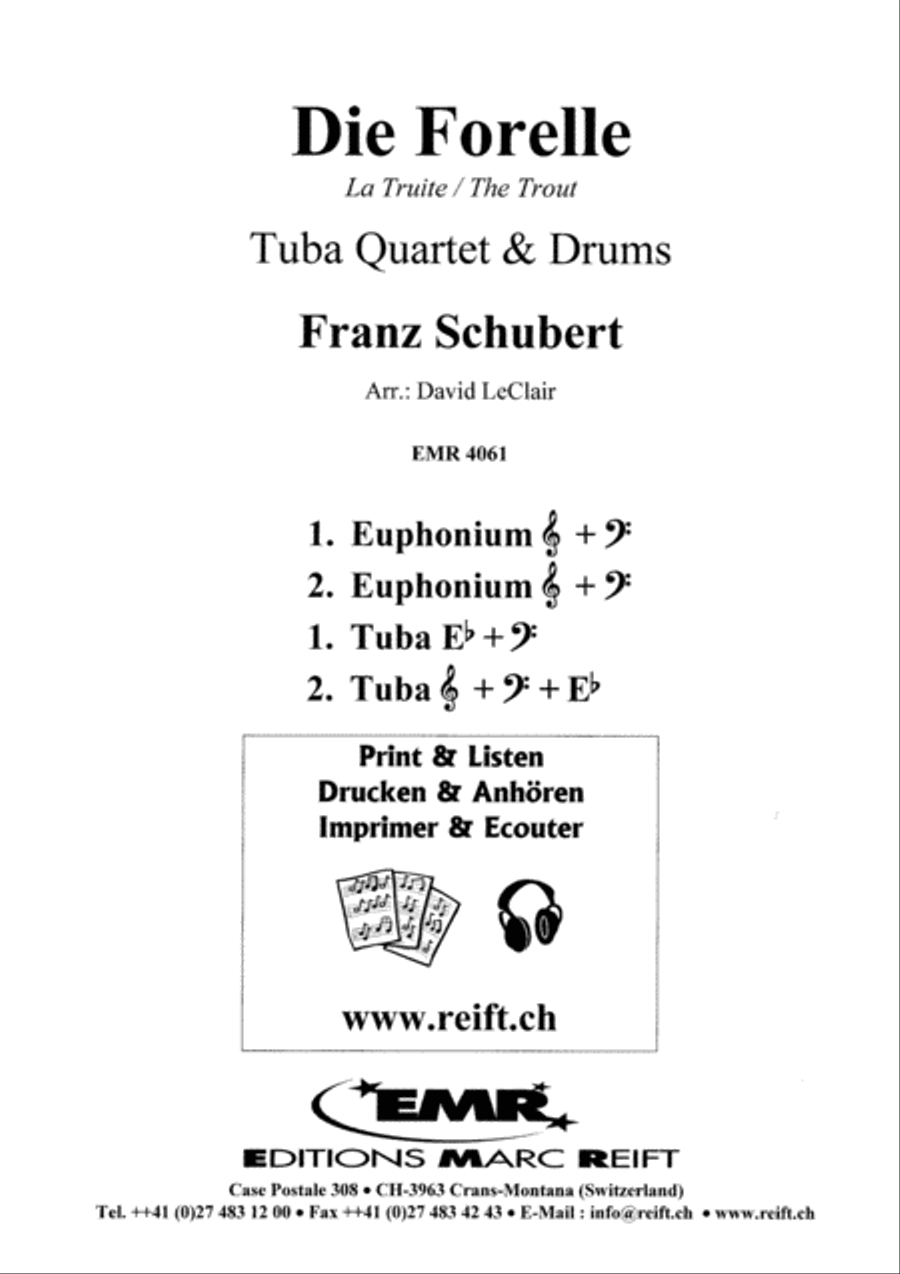 Die Forelle Die Forelle Tuba Quartet scores gallery preview page 2