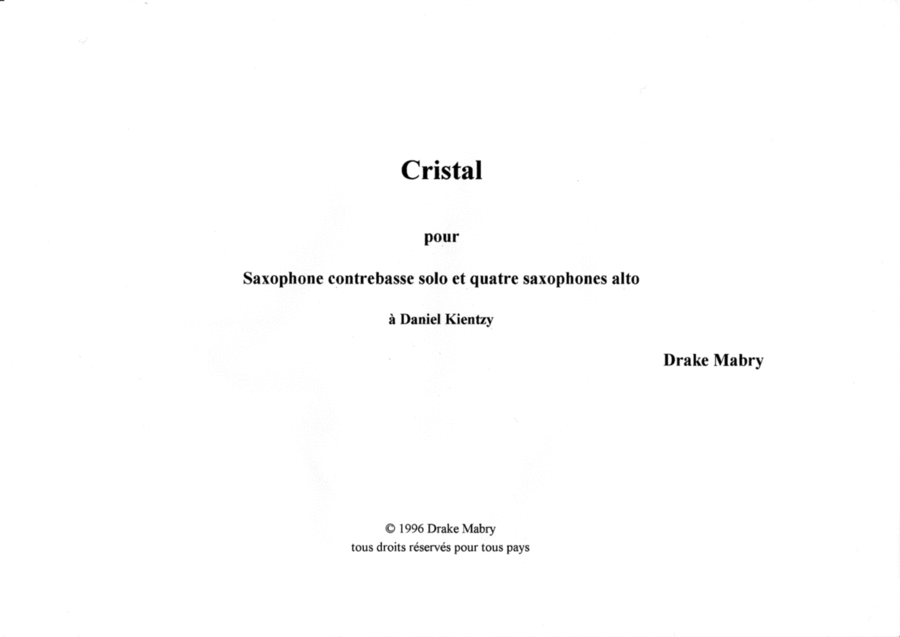 Cristal (score)