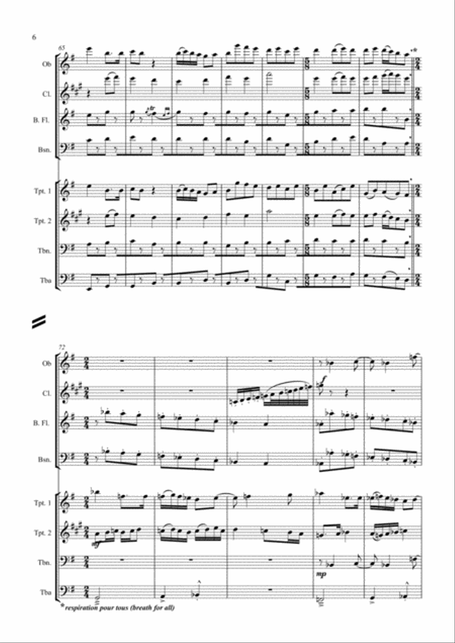 Wind Octet (2003) Large Ensemble scores gallery preview page 6