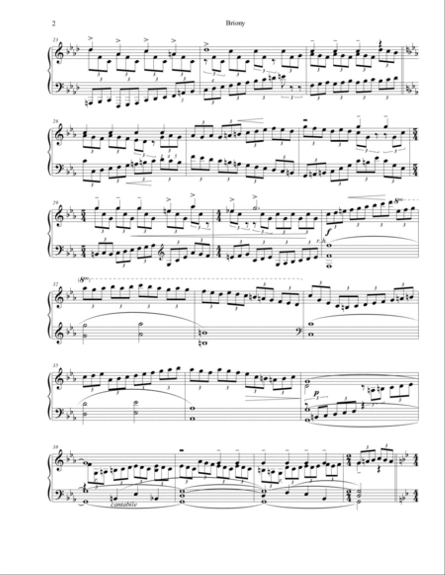 Briony Piano Solo scores gallery preview page 2