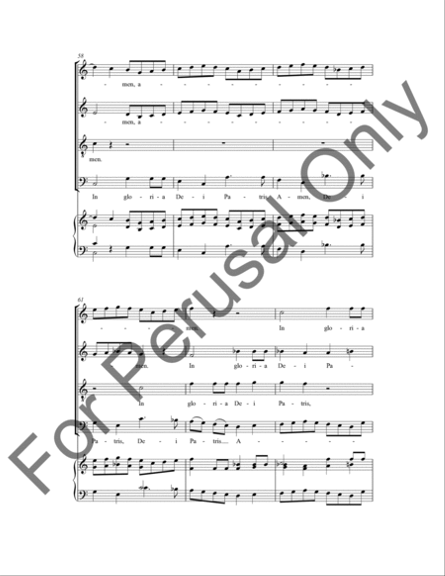 Cum Sancto Spiritu 4-Part scores gallery preview page 11