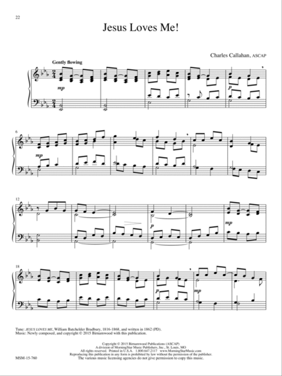 Jesus Loves Me! Piano Solo scores gallery preview page 1