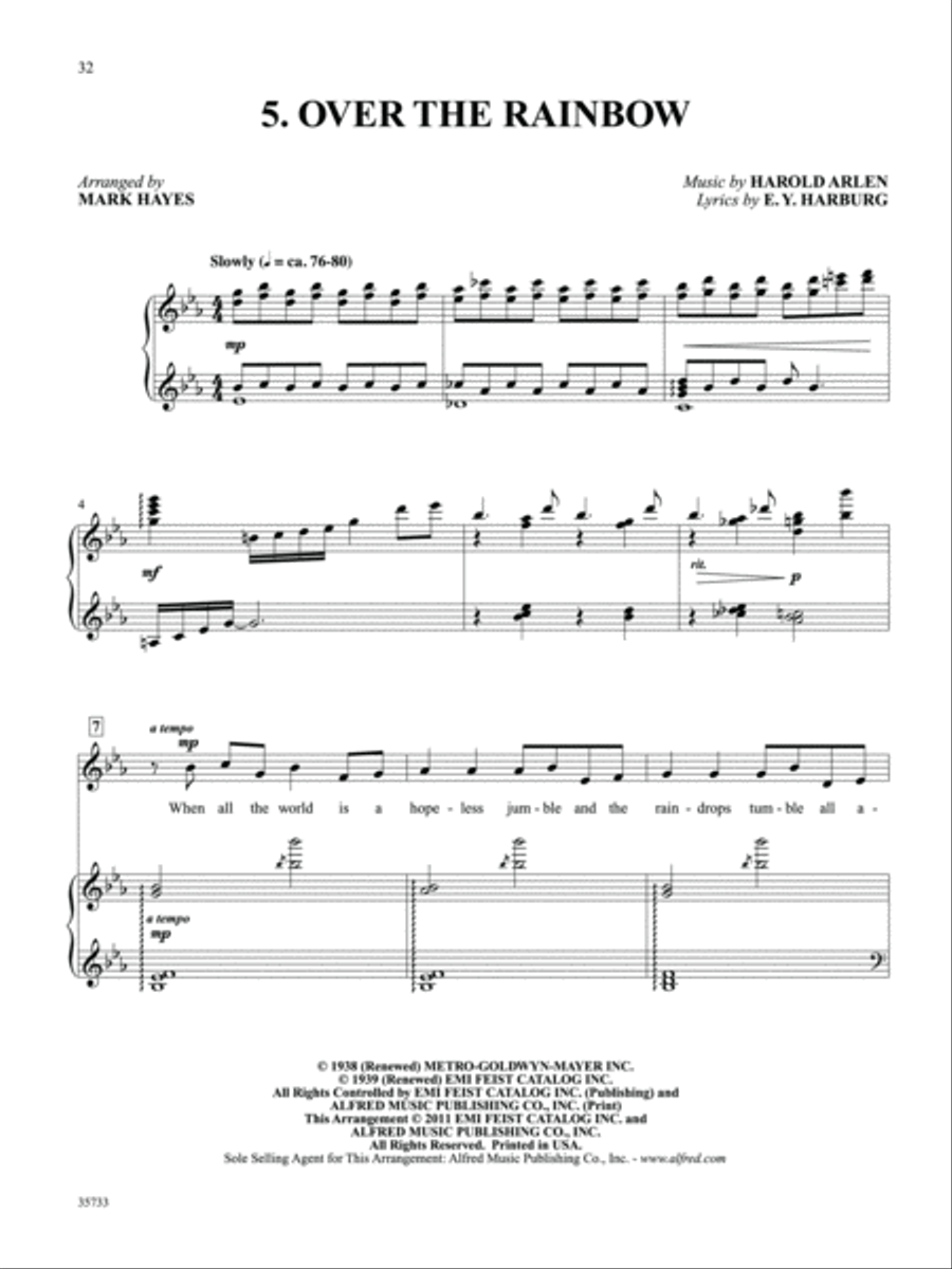 The Mark Hayes Vocal Collection -- Eight Favorite Solos from the Great American Songbook Small Ensemble scores gallery preview page 4
