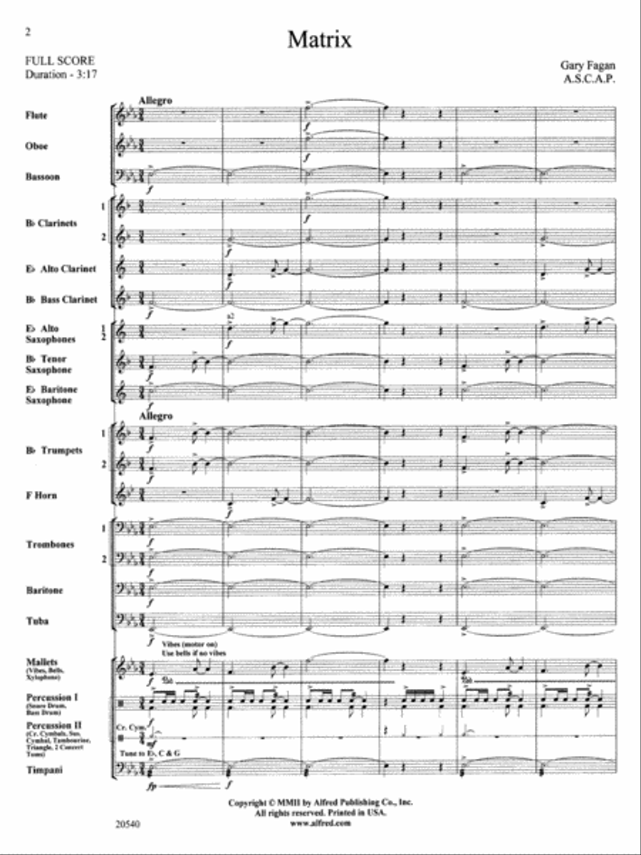 Matrix: Score Concert Band scores gallery preview page 2