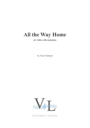 Book cover for All the Way Home for piano trio