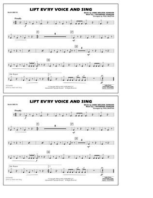 Lift Ev'ry Voice and Sing (arr. Paul Murtha) - Bass Drum
