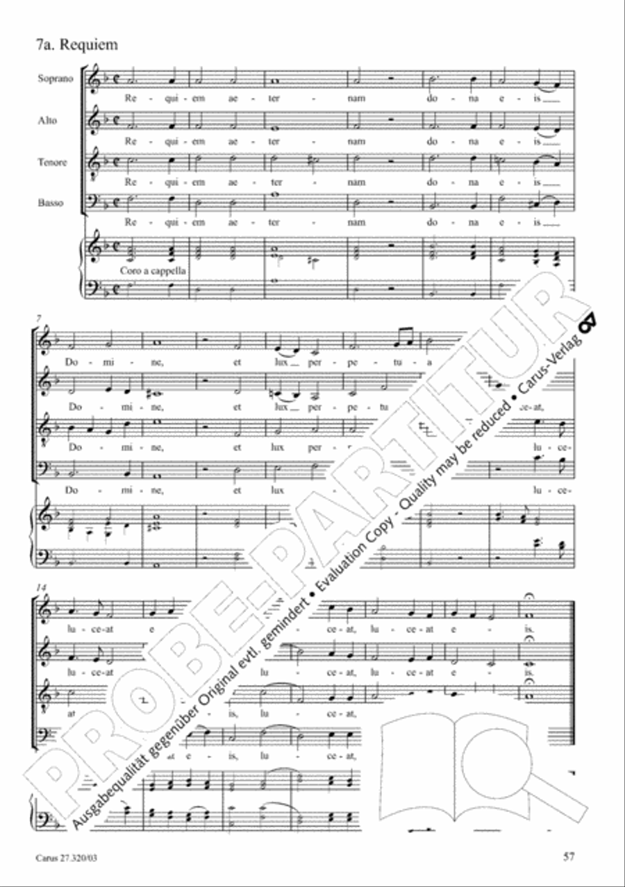 Requiem in D minor 4-Part scores gallery preview page 58