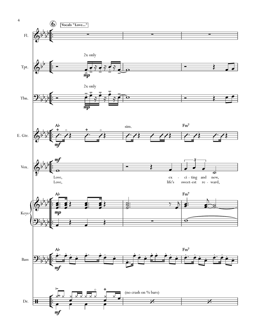 Love Boat Theme Large Ensemble scores gallery preview page 4