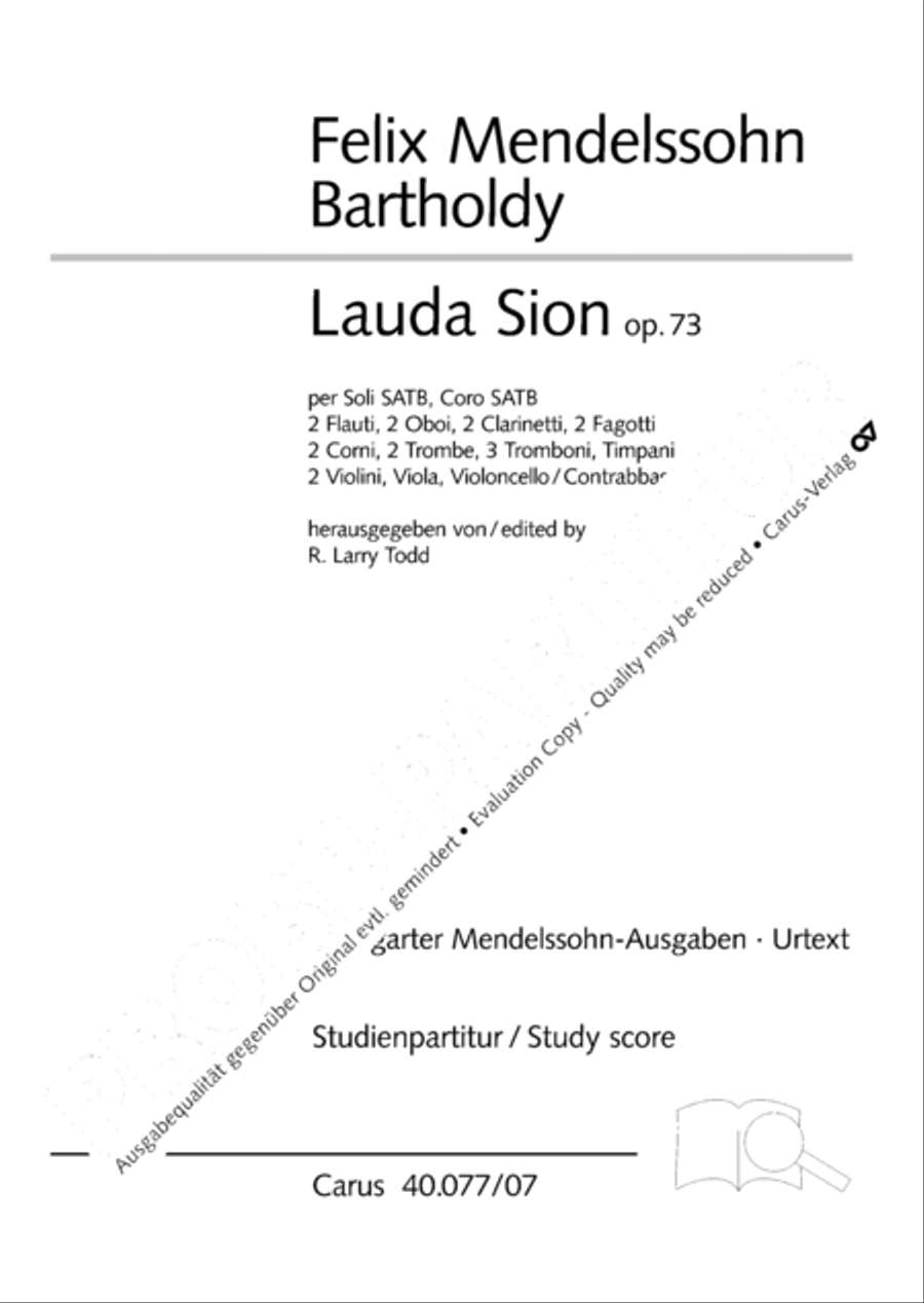 Lauda Sion Lauda Sion 4-Part scores gallery preview page 2