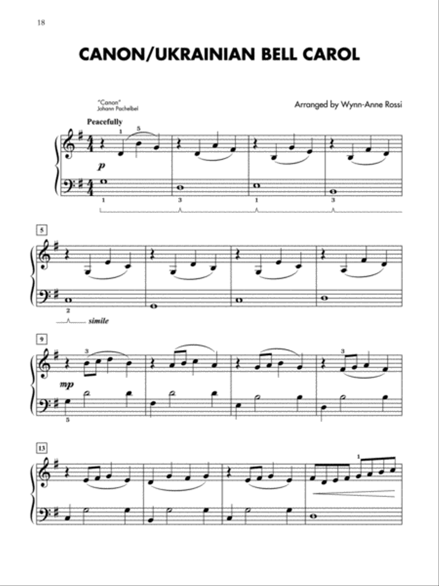 Christmas Medleys for Students, 1-3 (Value Pack) Piano Method scores gallery preview page 5