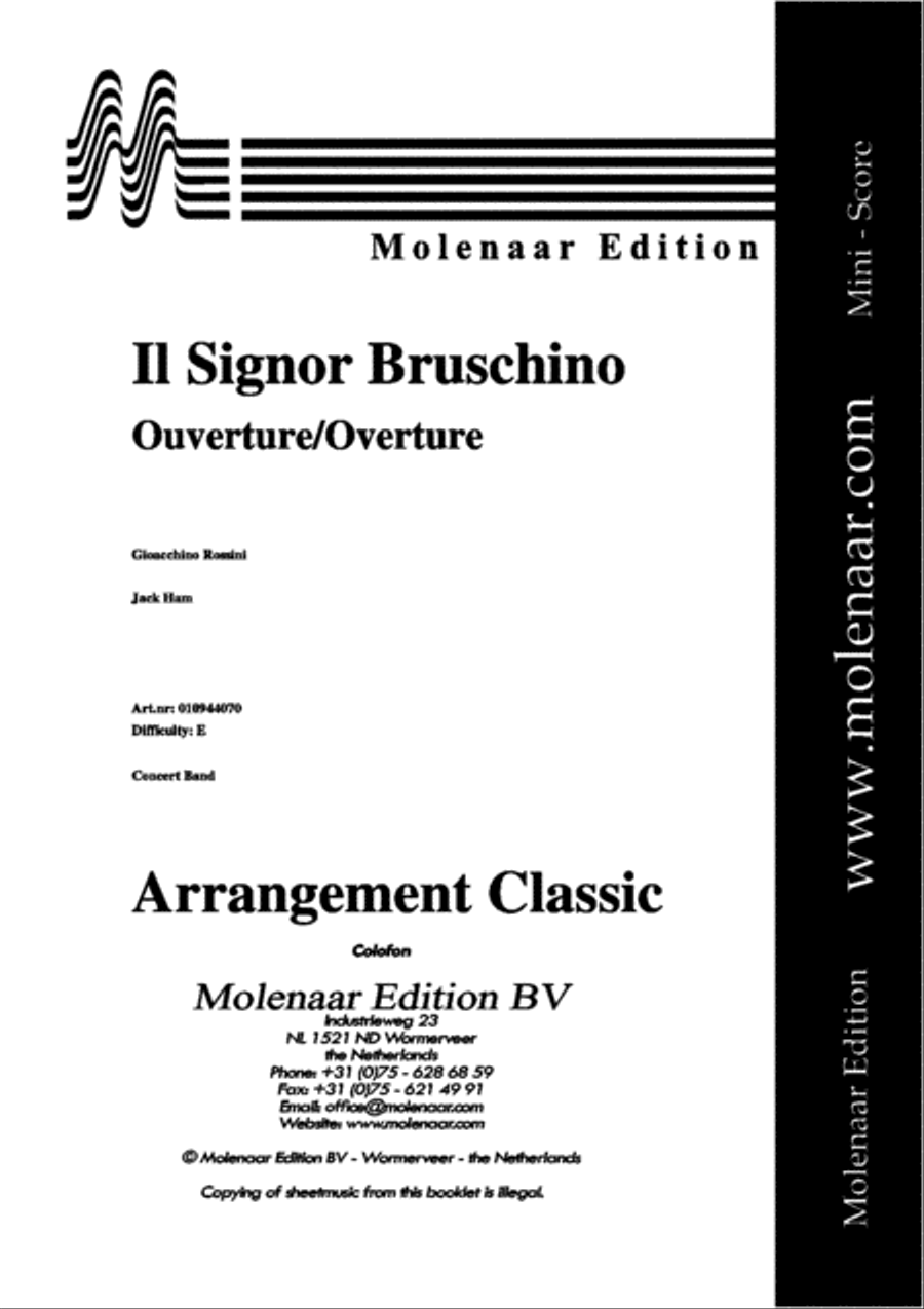 Il Signor Bruschino Concert Band scores gallery preview page 2