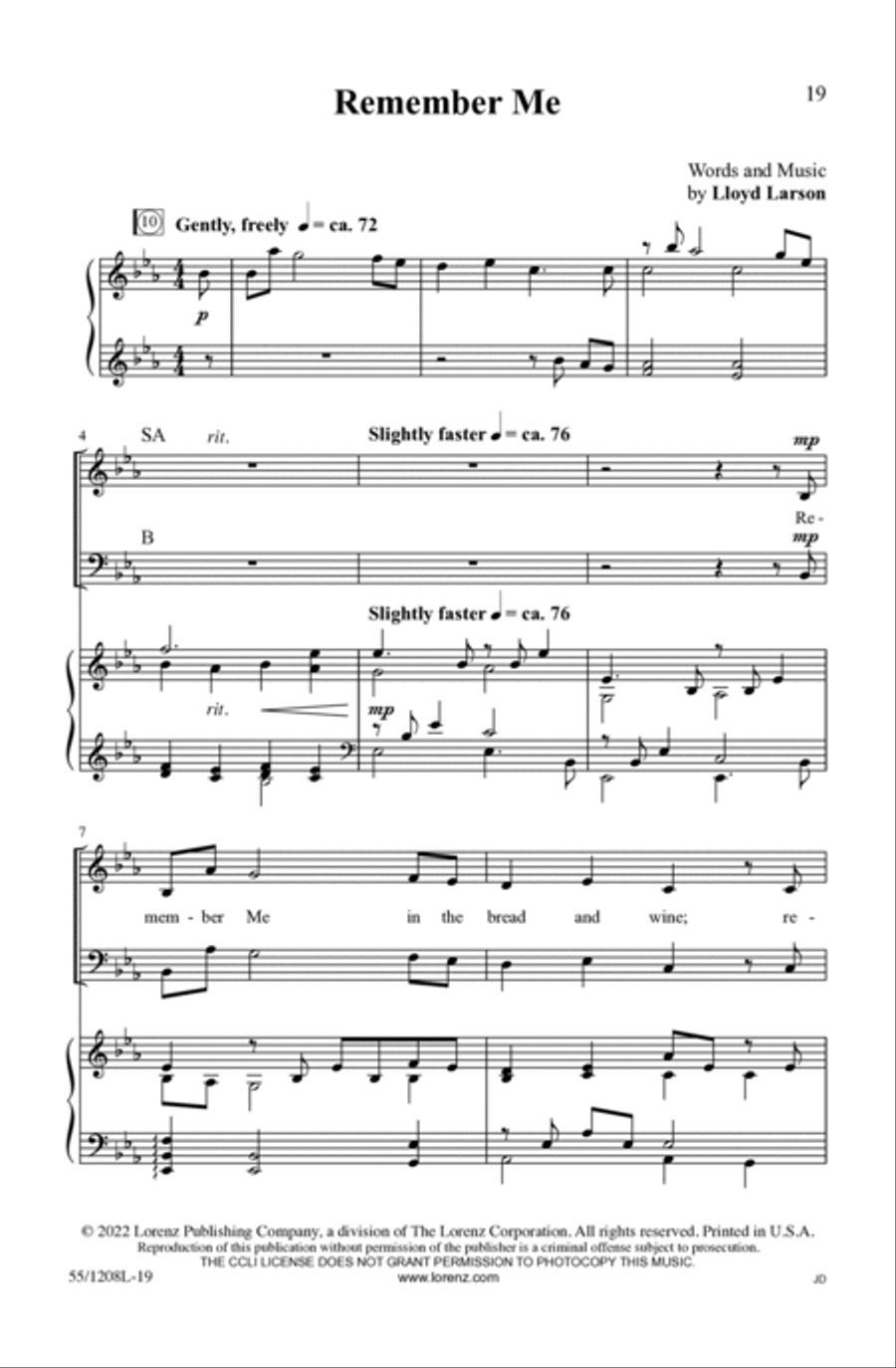 No Greater Love Choir scores gallery preview page 19