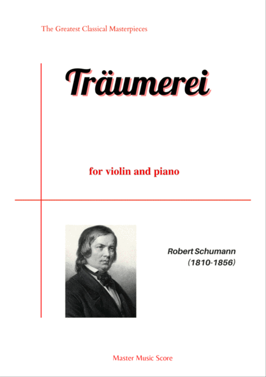 Schumann-Traumerei for violin and piano Violin Solo scores gallery preview page 1