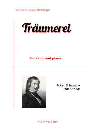 Book cover for Schumann-Traumerei for violin and piano